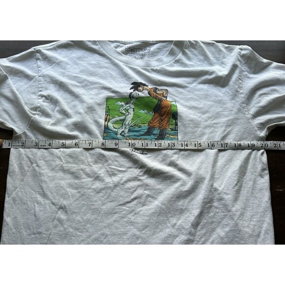 Dragon Ball Z Mens Freiza Goku Anime Graphic White TShirt Medium - Picture 5 of 7